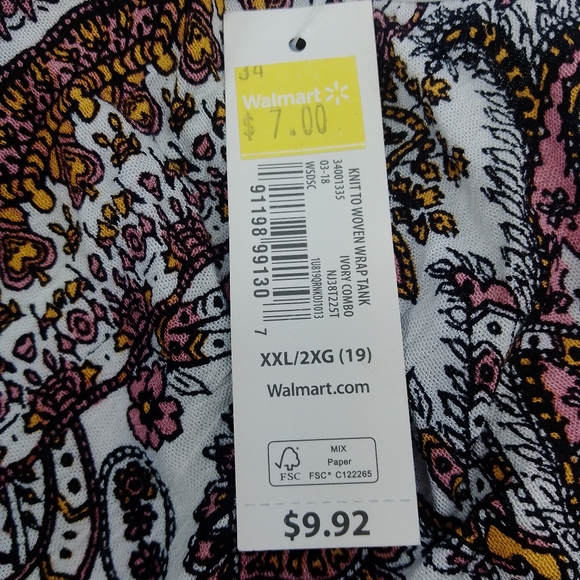 NWT Women's sleeveless top Size XXL - Picture 4 of 6